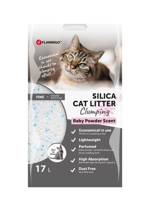 flamingo silica cat litter